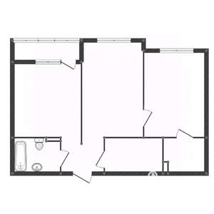 2-к квартира, вторичка, 55м2, 8/9 этаж