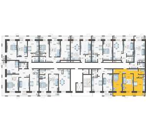 2-к квартира, строящийся дом, 67м2, 5/12 этаж