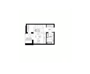 Студия квартира, вторичка, 26м2, 16/18 этаж