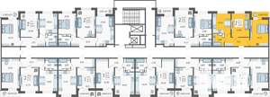 2-к квартира, вторичка, 50м2, 17/19 этаж