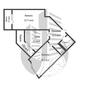 2-к квартира, вторичка, 70м2, 5/20 этаж