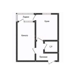 1-к квартира, вторичка, 33м2, 4/9 этаж