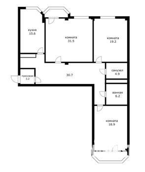 3-к квартира, вторичка, 137м2, 13/16 этаж