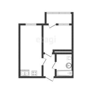 1-к квартира, вторичка, 34м2, 12/24 этаж