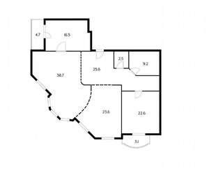 3-к квартира, вторичка, 140м2, 9/16 этаж