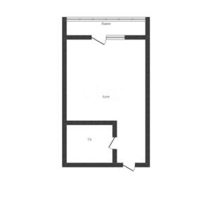 Студия квартира, вторичка, 20м2, 6/19 этаж