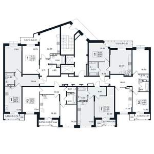 2-к квартира, вторичка, 71м2, 8/12 этаж