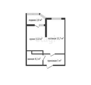 1-к квартира, вторичка, 39м2, 18/24 этаж