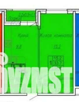 1-к квартира, вторичка, 34м2, 2/19 этаж