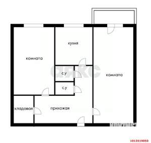 2-к квартира, вторичка, 46м2, 4/5 этаж