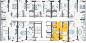 1-к квартира, вторичка, 40м2, 21/21 этаж