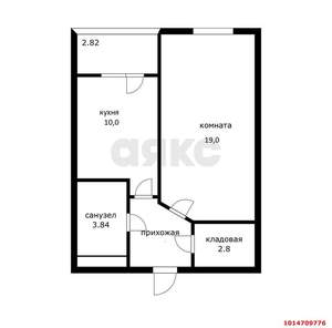 1-к квартира, вторичка, 40м2, 5/14 этаж
