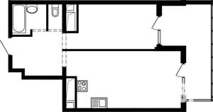 1-к квартира, вторичка, 41м2, 4/25 этаж