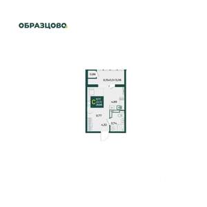 Студия квартира, вторичка, 27м2, 18/18 этаж