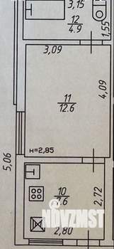 1-к квартира, вторичка, 25м2, 1/1 этаж