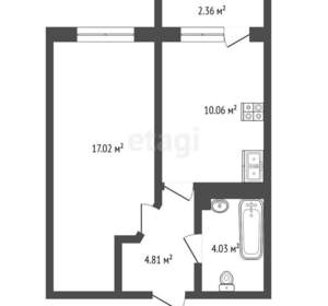 1-к квартира, вторичка, 36м2, 8/16 этаж