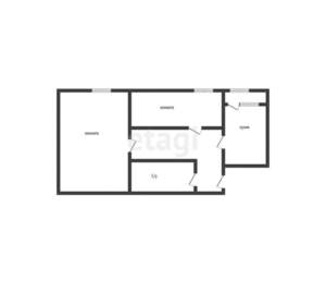 2-к квартира, вторичка, 66м2, 1/2 этаж