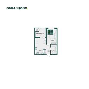 1-к квартира, вторичка, 36м2, 2/18 этаж