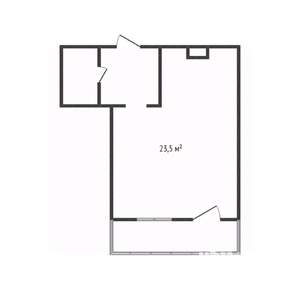 Студия квартира, вторичка, 23м2, 5/19 этаж