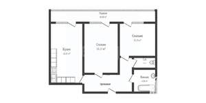 2-к квартира, вторичка, 58м2, 10/12 этаж