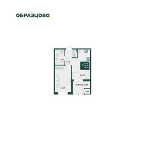 1-к квартира, вторичка, 39м2, 2/18 этаж