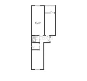 2-к квартира, вторичка, 63м2, 11/15 этаж