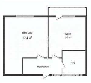 1-к квартира, вторичка, 30м2, 8/9 этаж