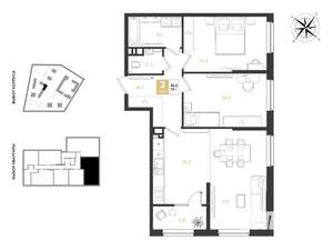 3-к квартира, вторичка, 79м2, 7/9 этаж