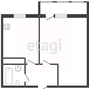 1-к квартира, вторичка, 30м2, 3/6 этаж