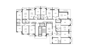 3-к квартира, строящийся дом, 80м2, 22/23 этаж