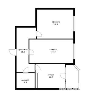 2-к квартира, вторичка, 56м2, 18/24 этаж