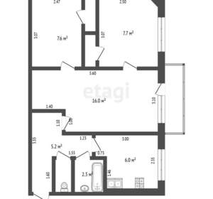 3-к квартира, вторичка, 48м2, 2/5 этаж