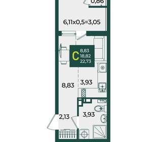 Студия квартира, вторичка, 23м2, 8/18 этаж