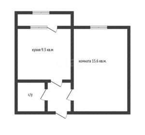 1-к квартира, вторичка, 35м2, 12/20 этаж