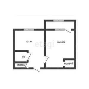 1-к квартира, вторичка, 36м2, 3/12 этаж