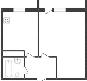 1-к квартира, вторичка, 36м2, 7/16 этаж