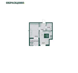 1-к квартира, вторичка, 42м2, 6/18 этаж