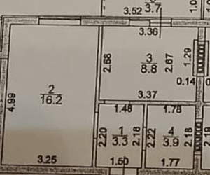 1-к квартира, вторичка, 40м2, 2/3 этаж