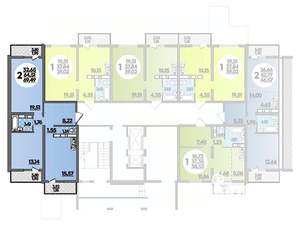 2-к квартира, вторичка, 69м2, 15/16 этаж