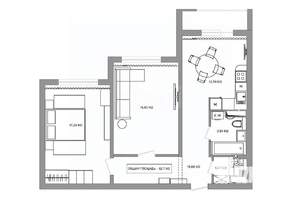 2-к квартира, вторичка, 63м2, 9/16 этаж