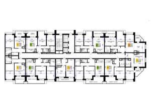 1-к квартира, строящийся дом, 47м2, 15/16 этаж