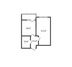 1-к квартира, вторичка, 31м2, 6/24 этаж