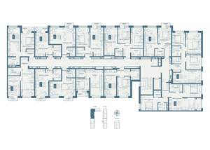 3-к квартира, строящийся дом, 74м2, 2/18 этаж