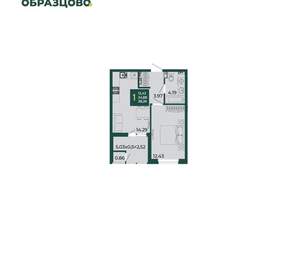 1-к квартира, вторичка, 38м2, 6/18 этаж