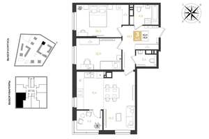 3-к квартира, вторичка, 75м2, 3/18 этаж