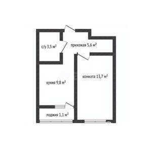 1-к квартира, вторичка, 33м2, 3/19 этаж
