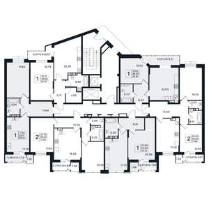 2-к квартира, вторичка, 72м2, 7/12 этаж