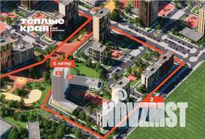 1-к квартира, вторичка, 34м2, 6/18 этаж