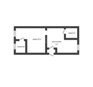 2-к квартира, вторичка, 49м2, 1/2 этаж