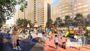 2-к квартира, строящийся дом, 65м2, 20/22 этаж